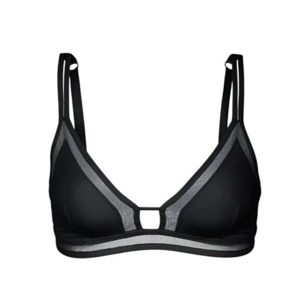 Lively The‎ Mesh Trim Bralette Black Color Size Medium Bra Casual Comfy